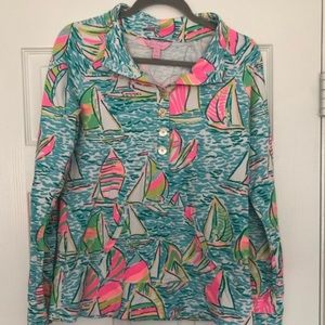 Lilly Pulitzer captains popover in You Gotta Regatta